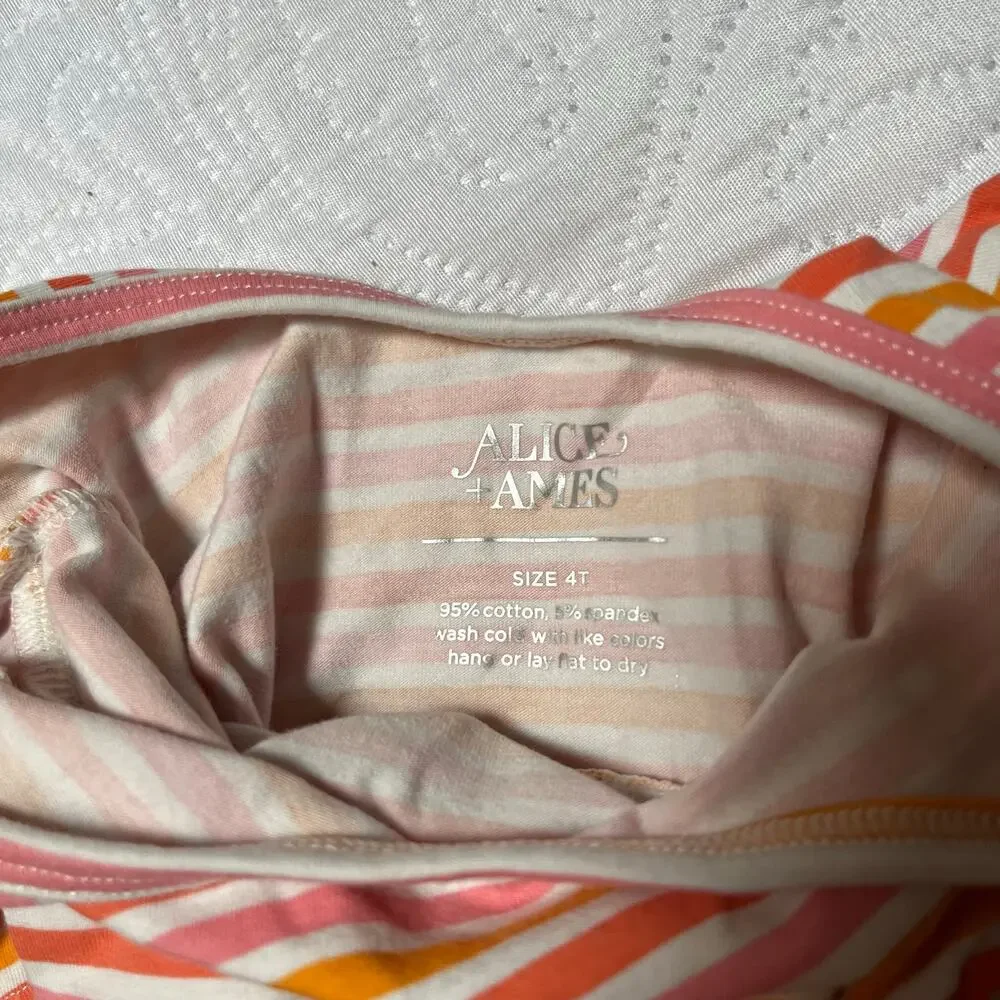 Alice + Ames Carnival Stripe Ballet Dress Size 4